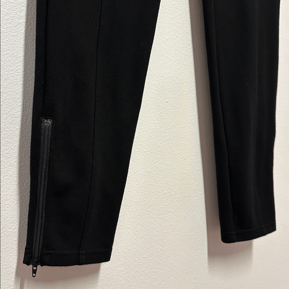 Beta Brand Women's Black Slim Fit Cigarette Ponte Pants with zip ankle - Picture 4 of 7
